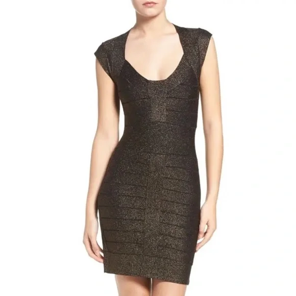 French Connection Danni Crepe Bandage Heath Dress - Picture 11 of 13